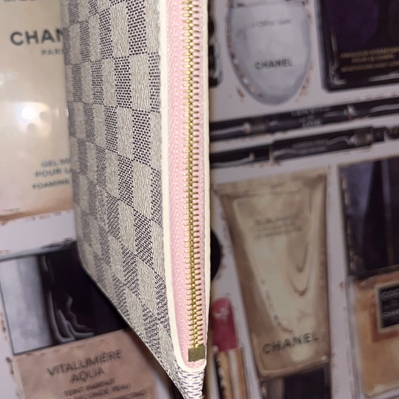 💎FINAL PRICE💎LOUIS VUITTON POCHETTE GM AZUR ROSE BALLERINE - Picture 4 of 10